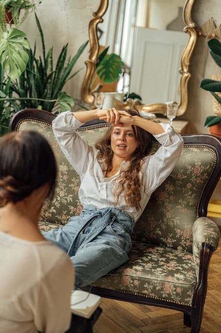Person finding a moment of peace and stretching in a home office